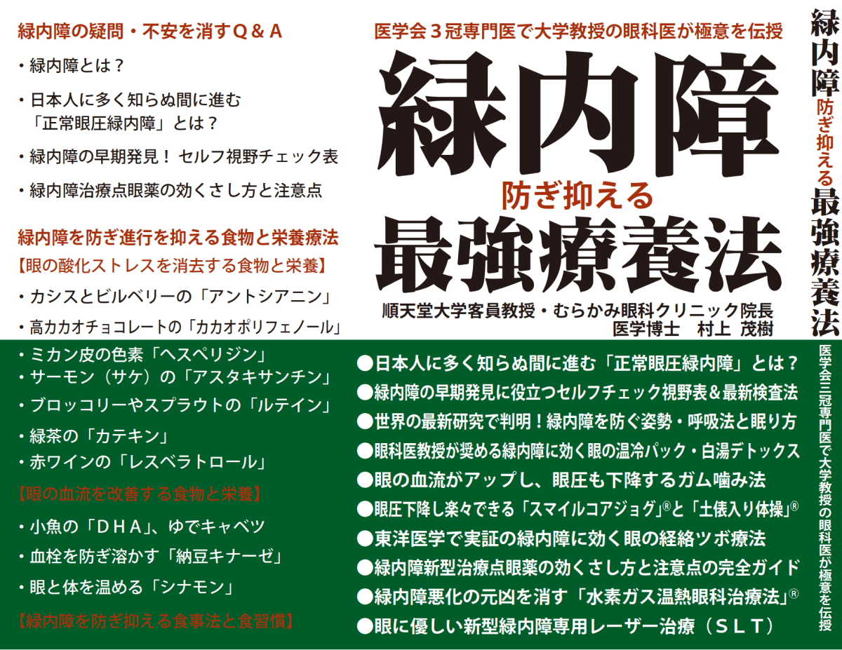 緑内障 防ぎ抑える 最強療養法 創流出版・2021年のイメージ